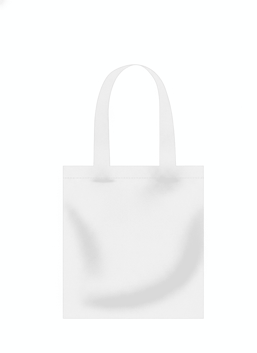 Blue Heavy Cotton Tote Bag
