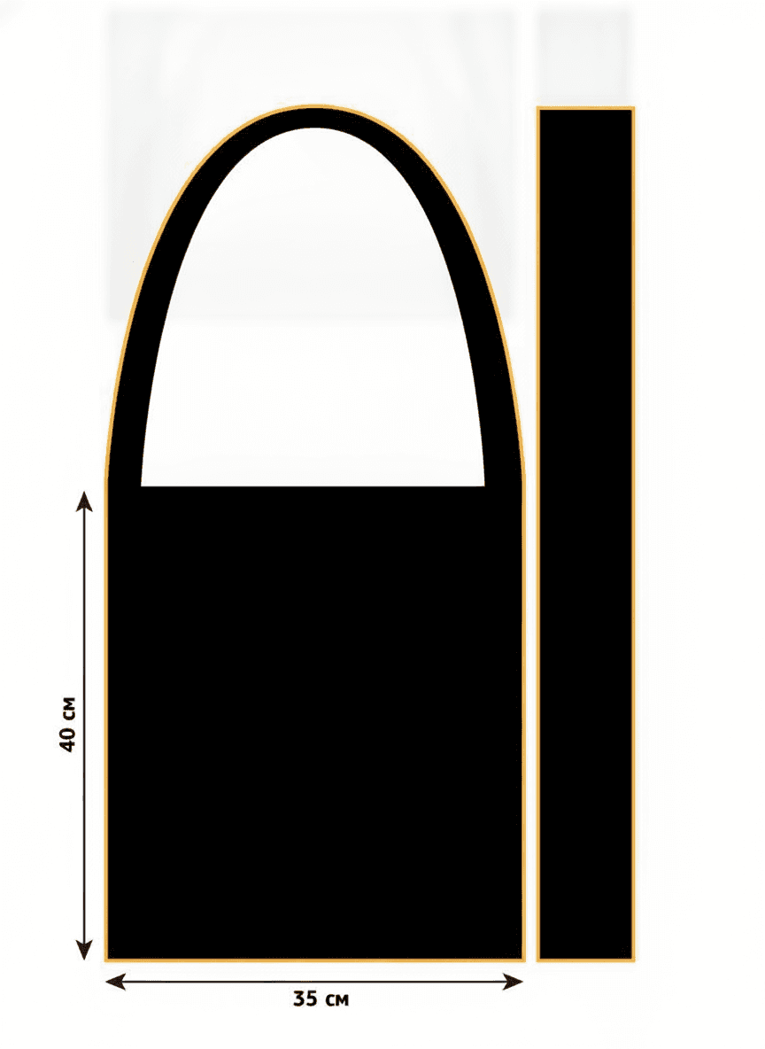Spunbond Crossbody Tote Bag