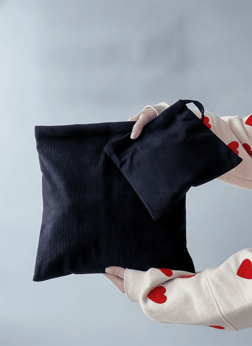 Black Velvet Pouch