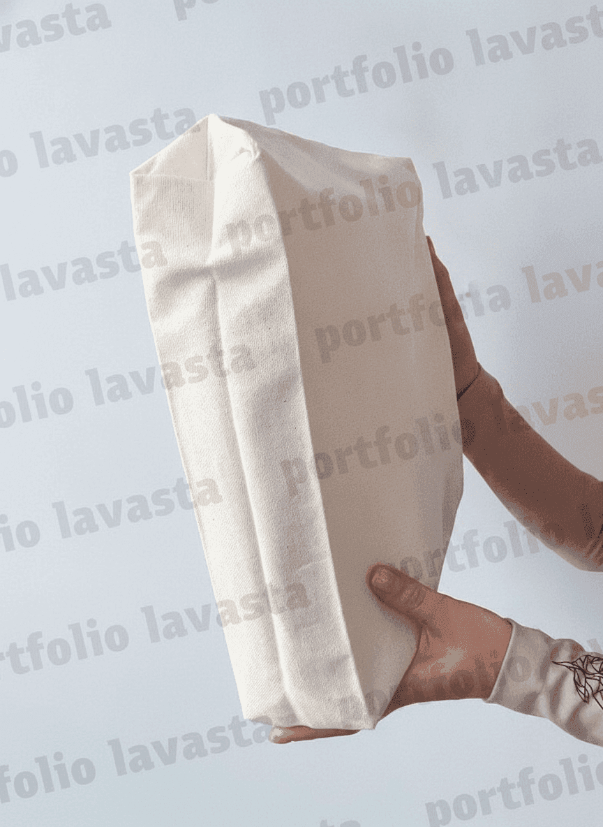 White Custom Logo Tote Bag