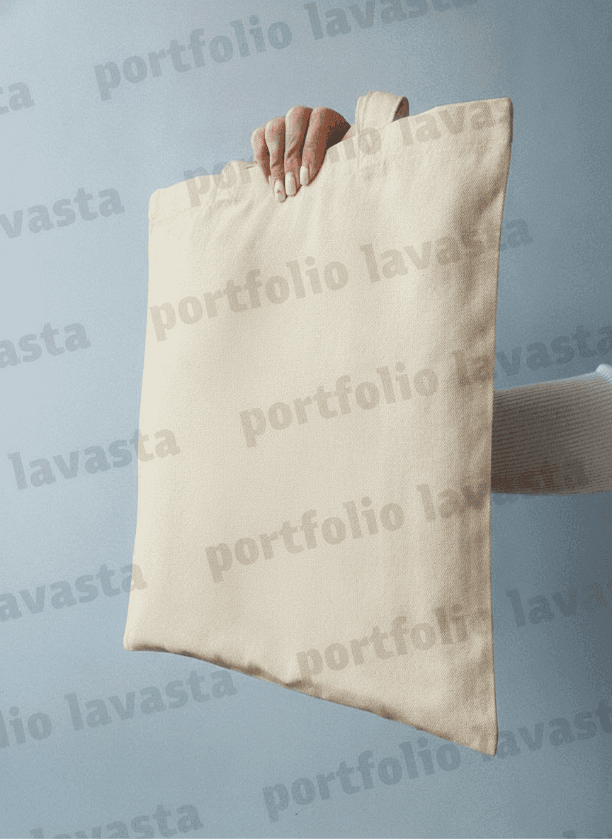 Light Beige Twill Eco Tote Bag
