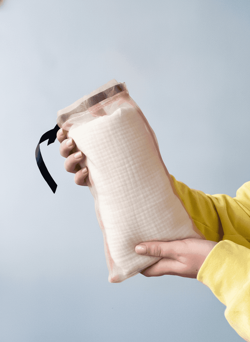 Beige Organza Pouch