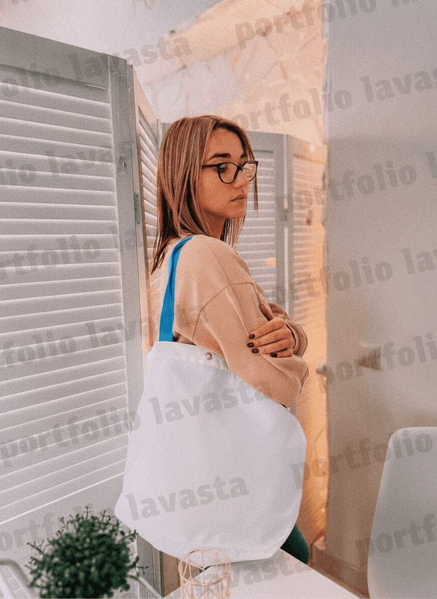 Lined Oxford Beach Tote