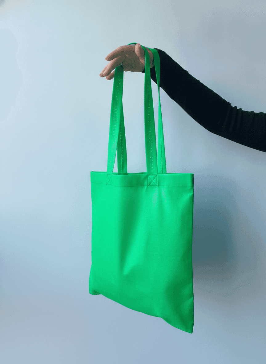 Green Nonwoven Tote Bag