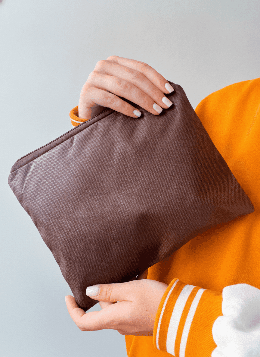 Nonwoven Zippered Makeup Bag