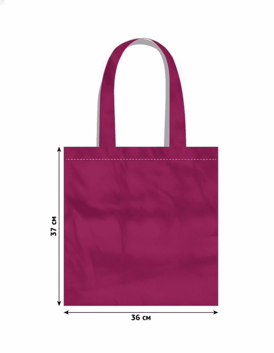 Pink Semi-Panama Fabric Tote Bag