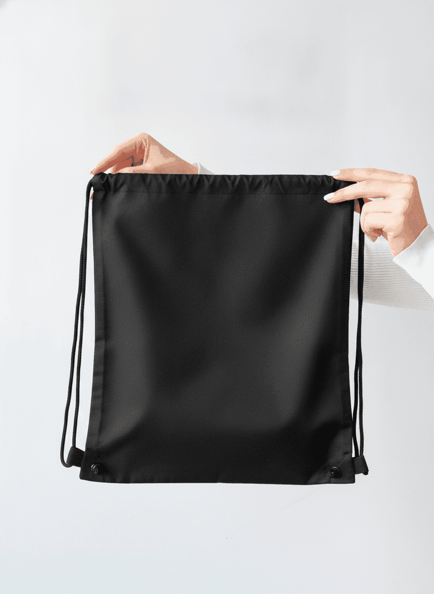 Black Twill Backpack for Active Lifestyle