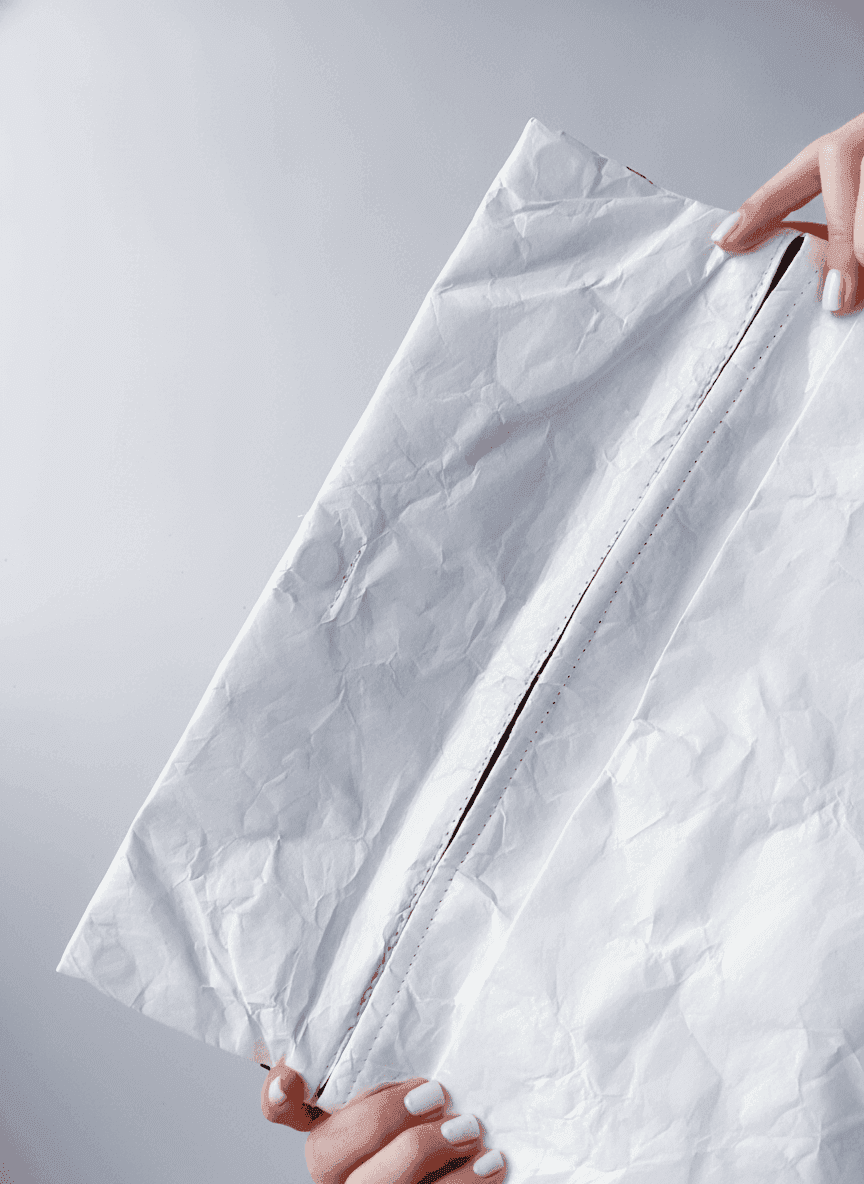 White Tyvek Envelope Clutch