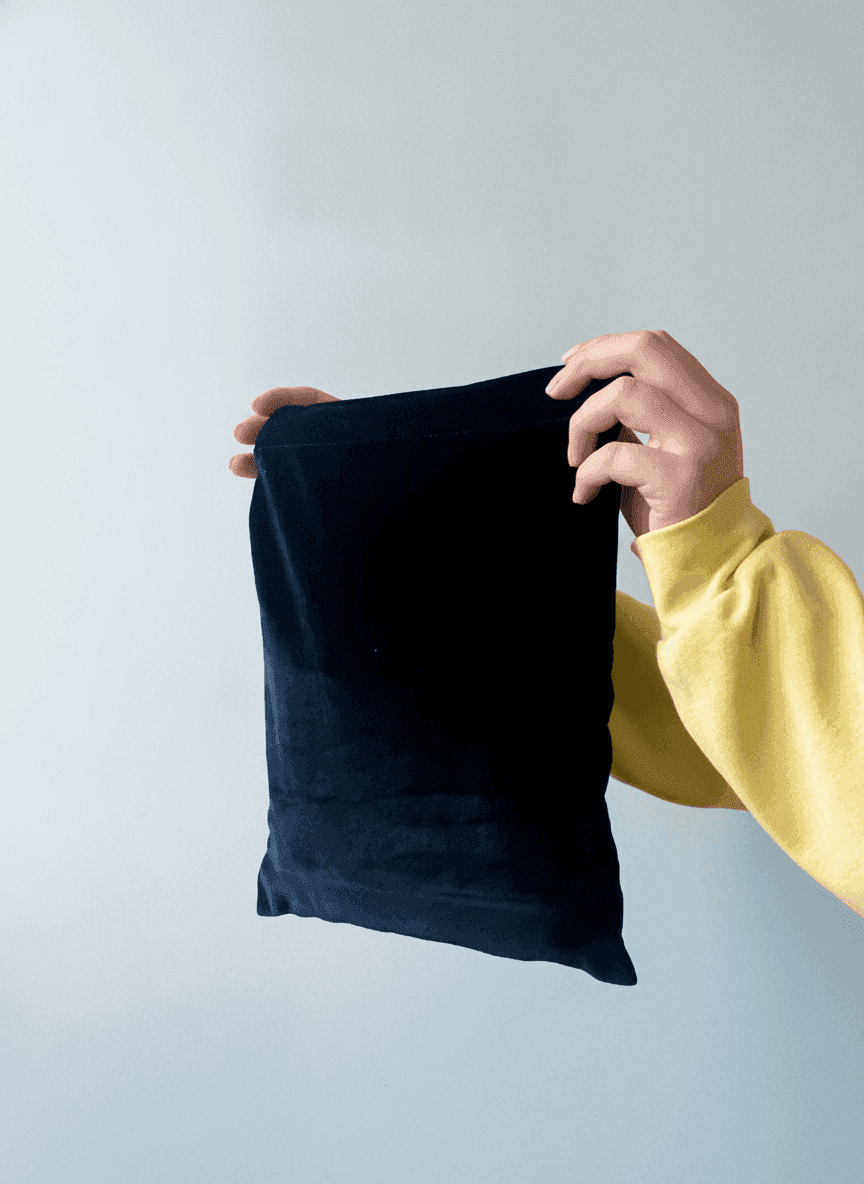 Black Velvet Pouch