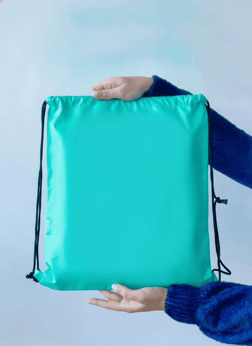 Raincoat Fabric Drawstring Shoe Bag