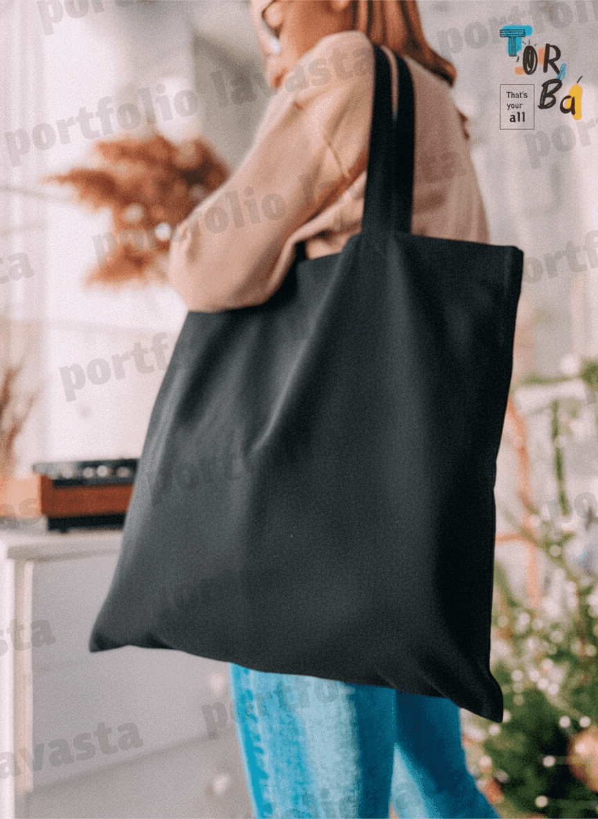 Sturdy Cotton Square Tote Bag