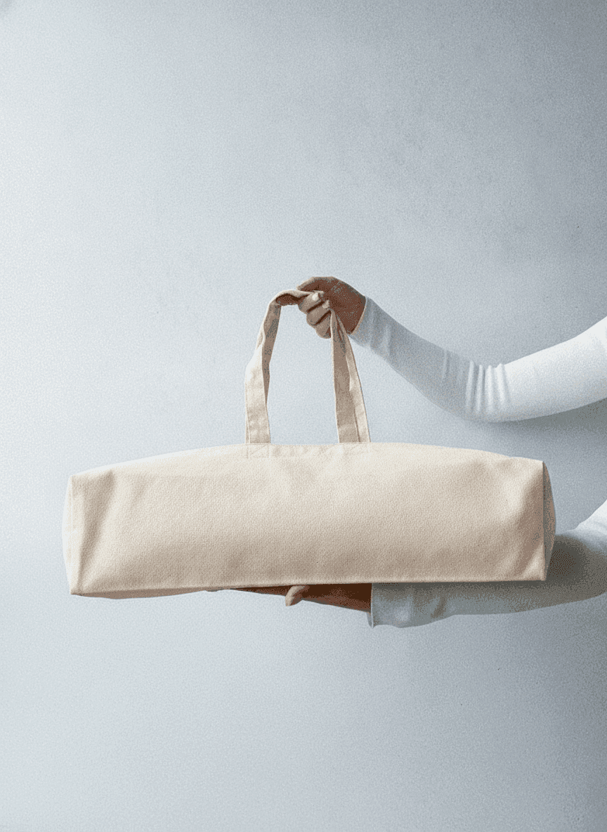 Spacious Double-Knit Tote Bag