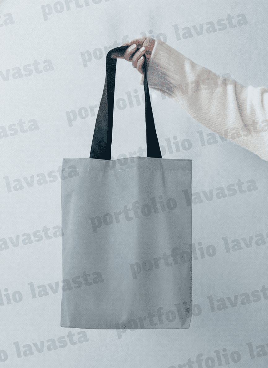 Reflective Tote Bag with Double Bottom