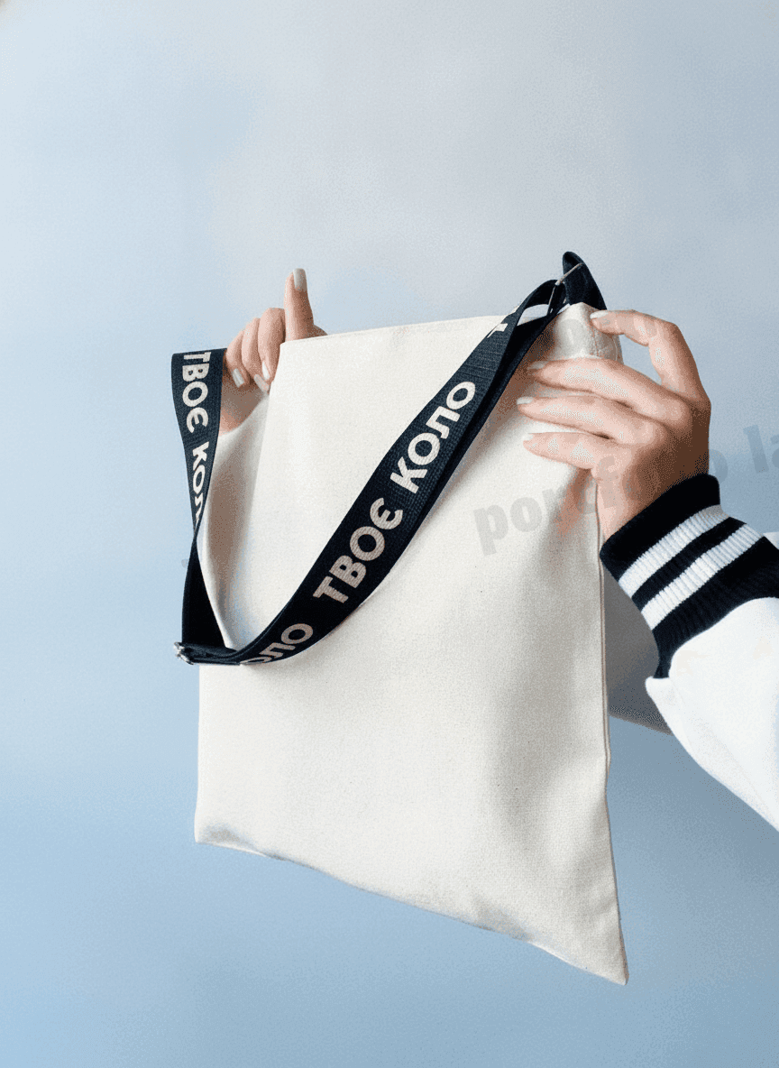 Double-Knit Crossbody Tote Bag