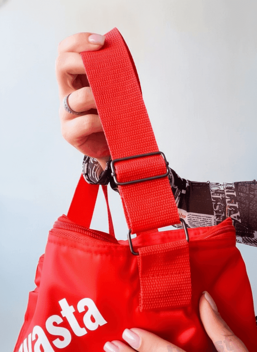 Red Insulated Lunch Bag