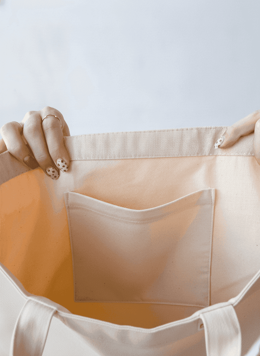 Twill crossbody messenger bag