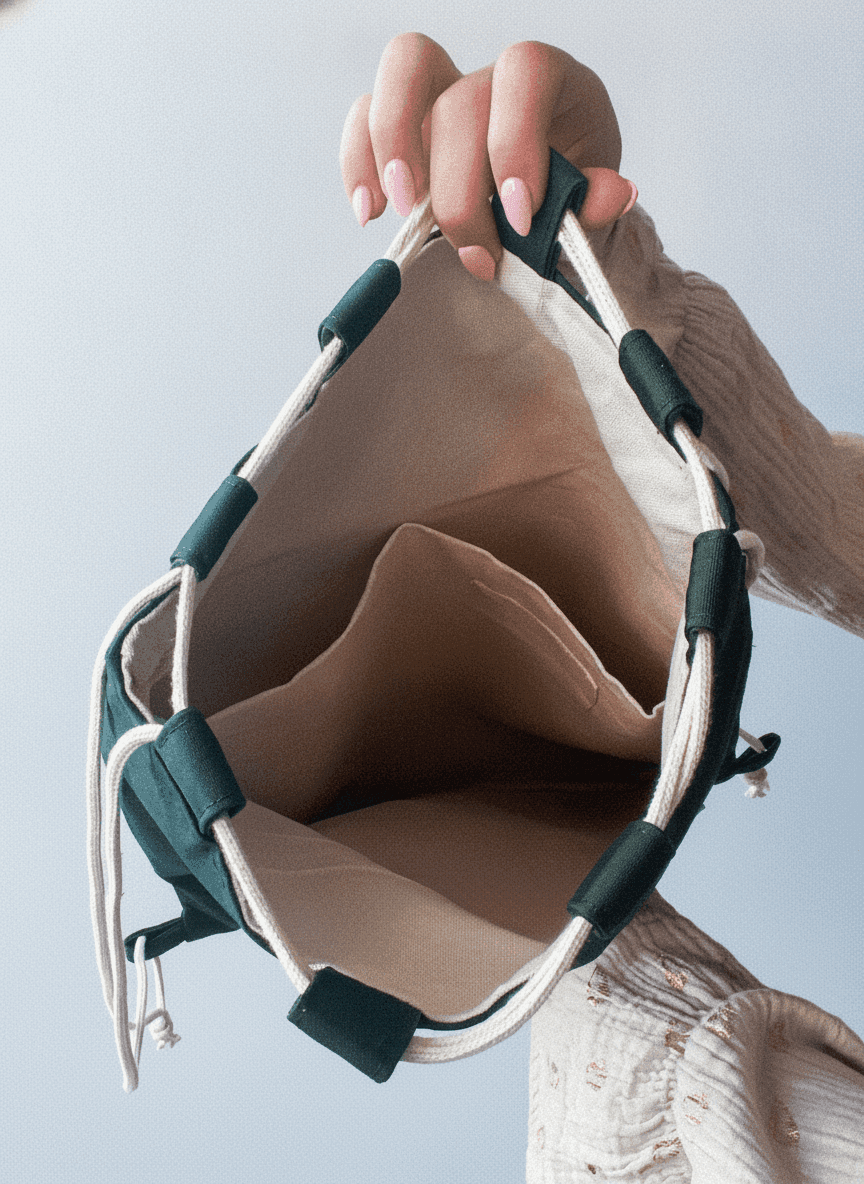 Canvas Backpack with Pockets
