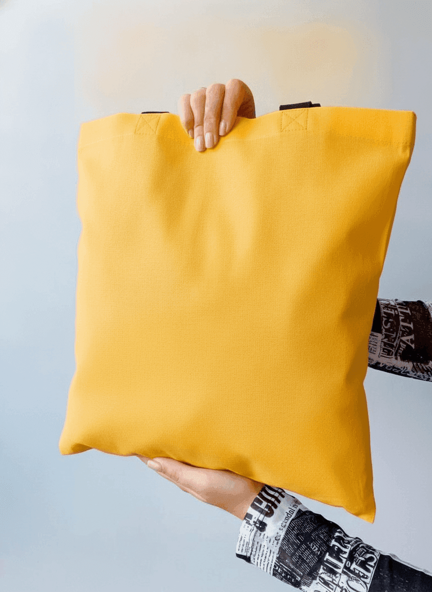 Yellow Heavyweight Cotton Tote Bag