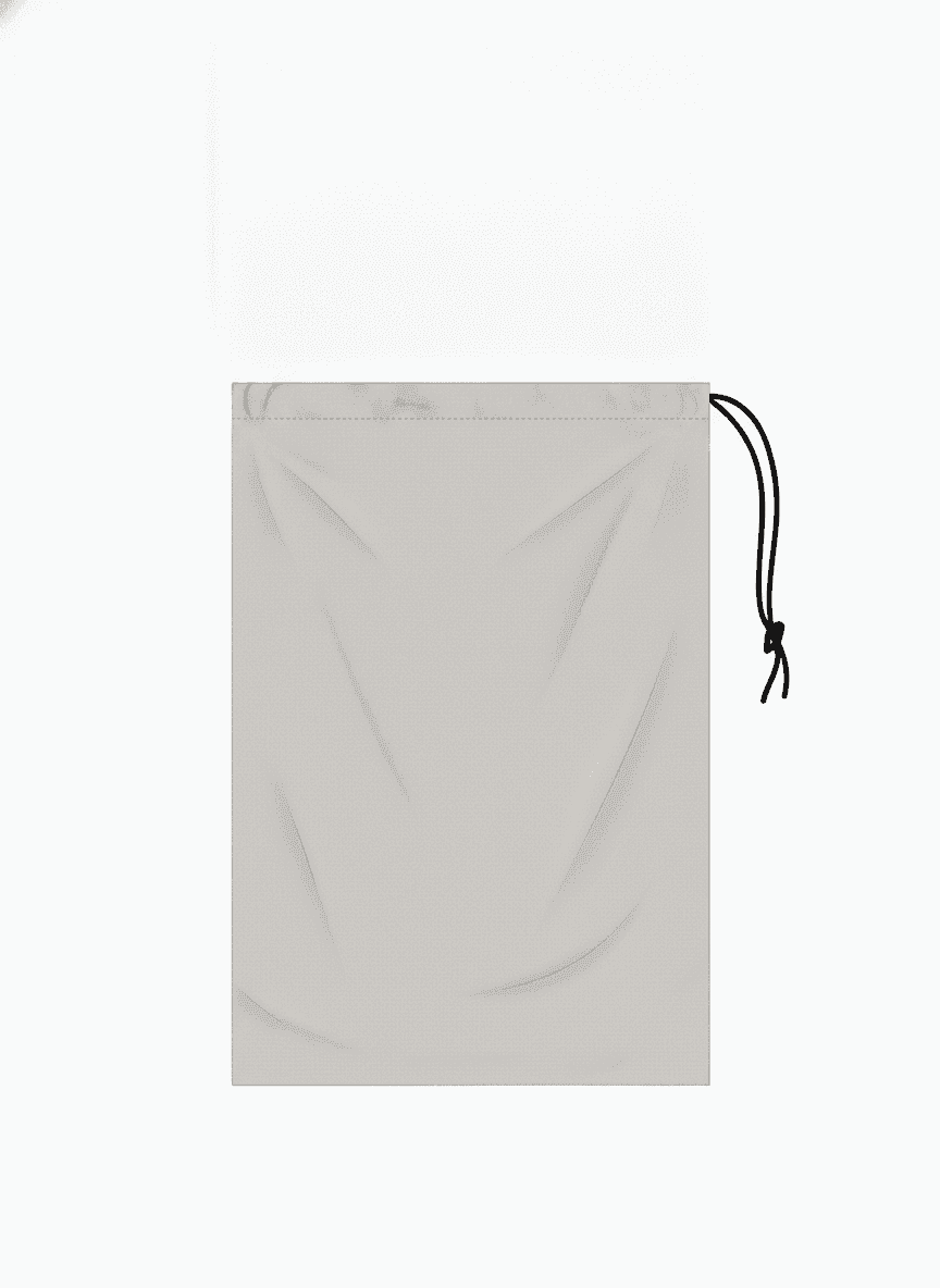 Light Beige Cotton Muslin Pouch