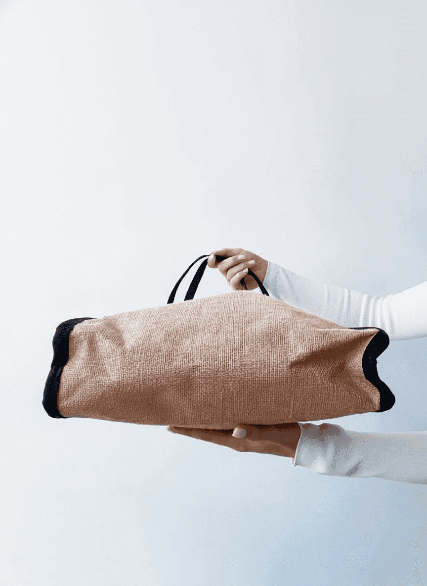 Laminated Jute Tote Bag