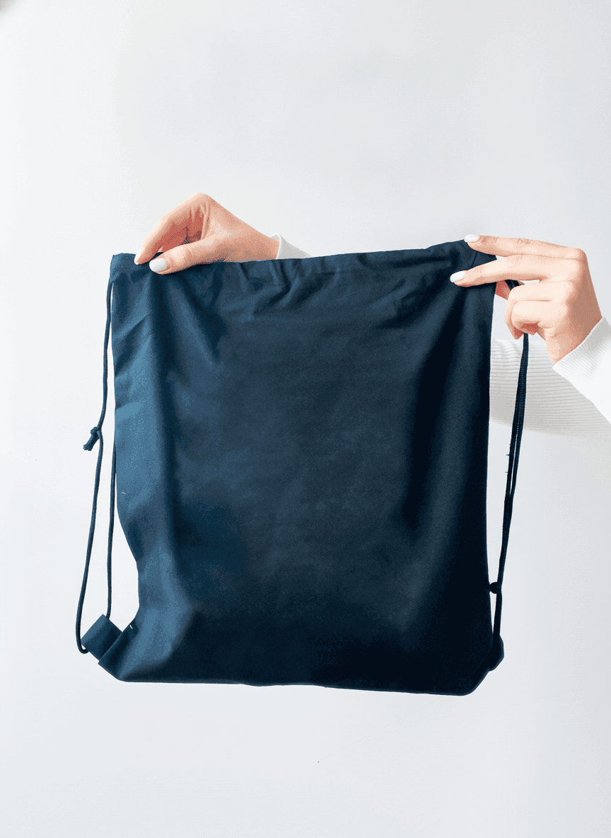 Black Twill Backpack for Active Lifestyle