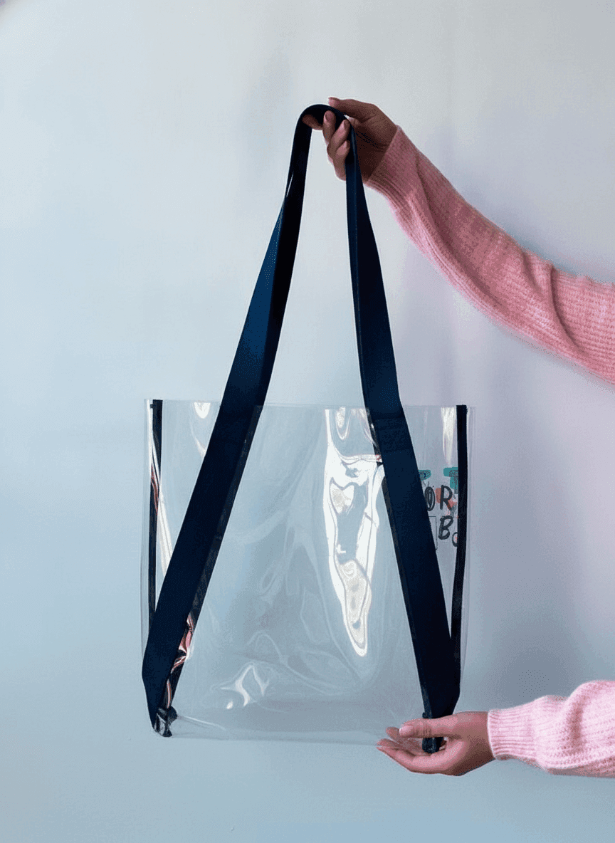 PVC/Silicone Tote Bag with Sewn Handles
