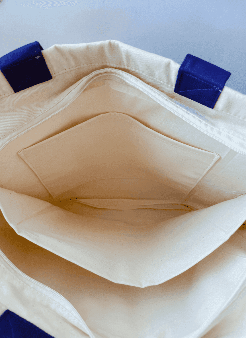 Cotton Twill Tote with Reinforced Bottom