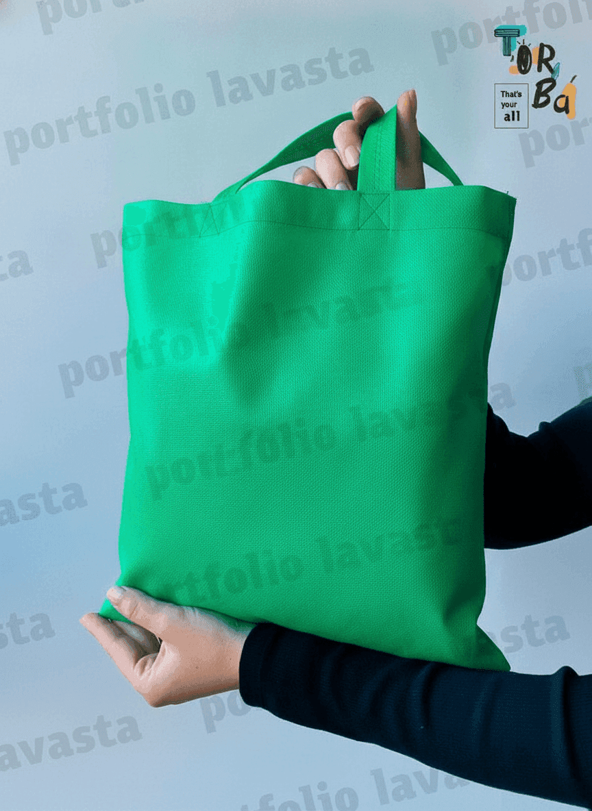 Green Nonwoven Tote Bag