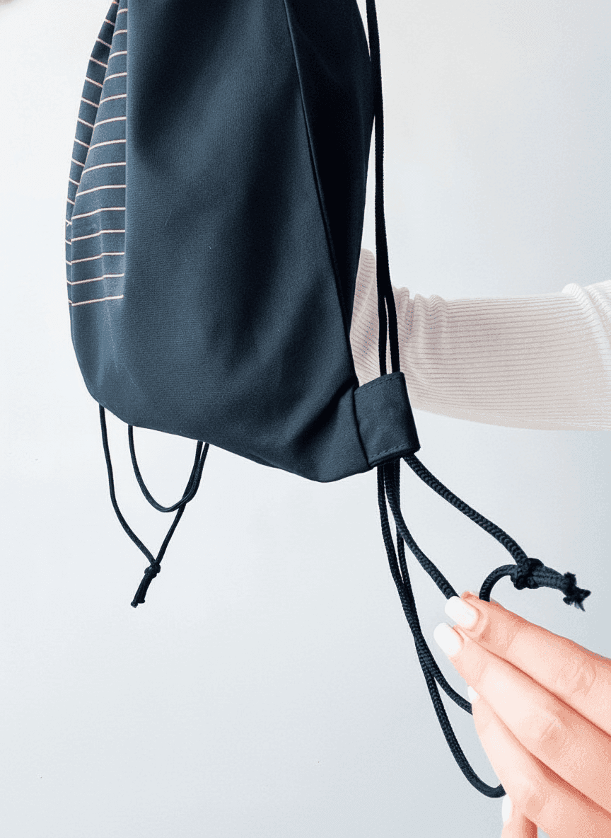 Black Twill Backpack for Active Lifestyle