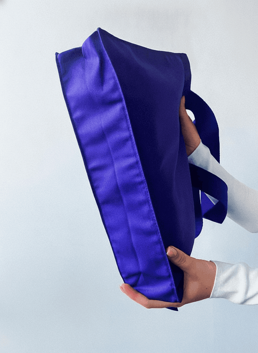 Purple Lavasta Tote Bag with Long Handles