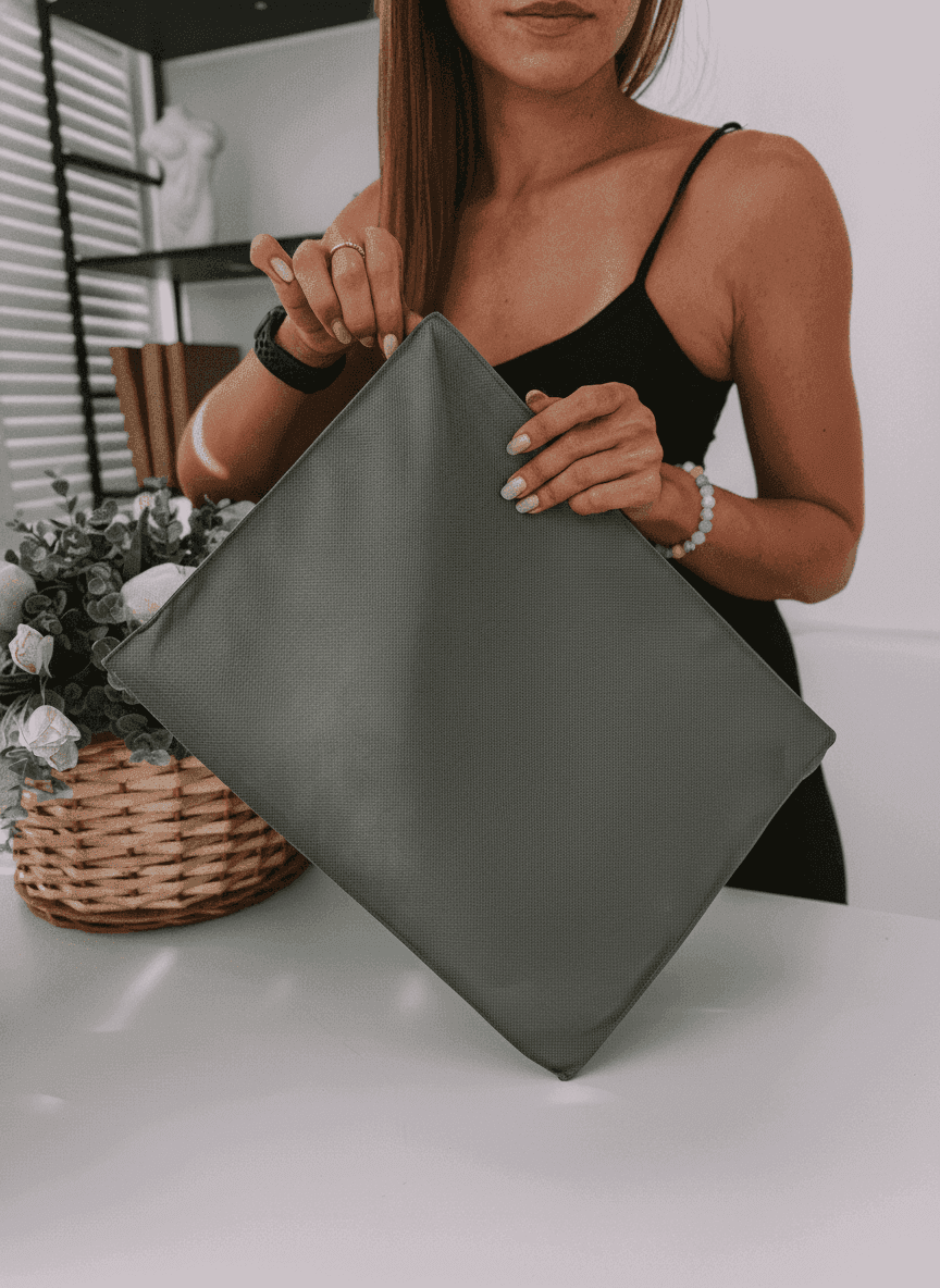 Spunbond Nonwoven Tote with Patterned Handles