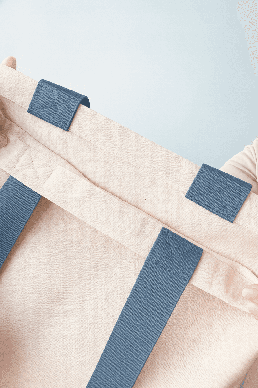 Cotton Tote Bag with Pocket