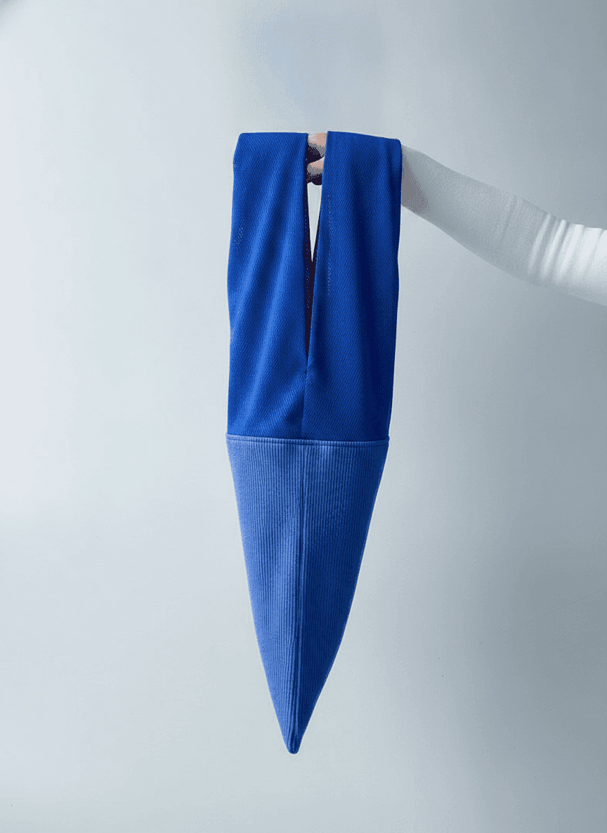 Knitted Eco Tote with Mesh Handles