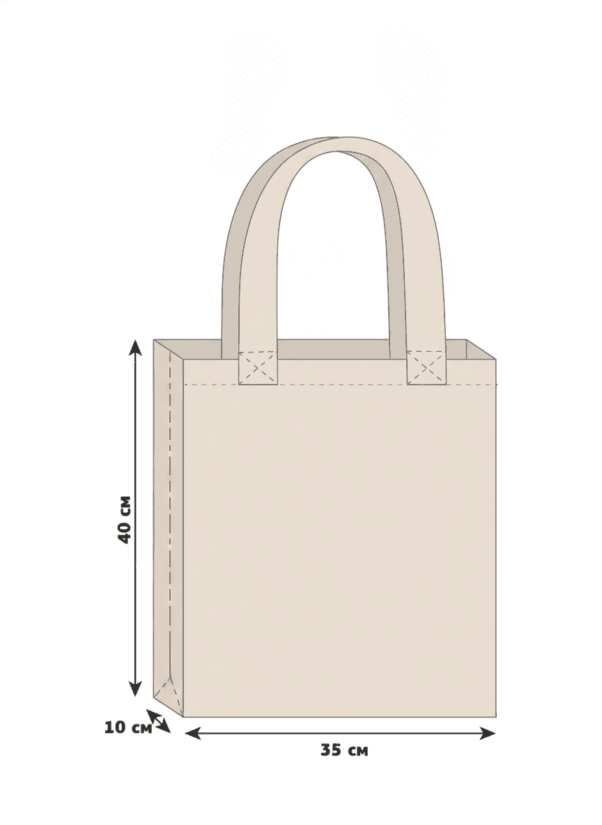 Roomy Tote Bag with Calico Side Panels