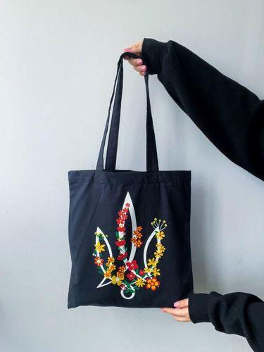 Шопер из бязи с трезубцем