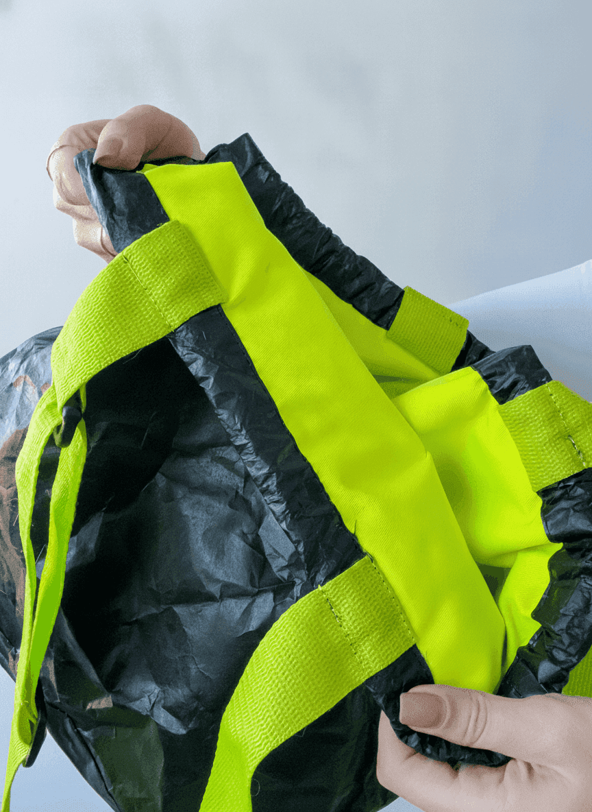 Water-Repellent Tyvek Tote Bag with Sturdy Handles