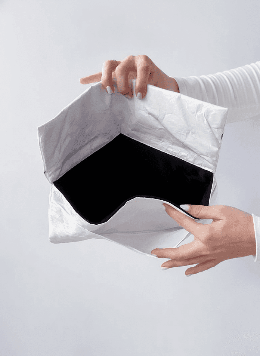 White Tyvek Envelope Clutch