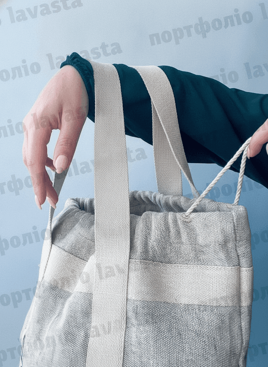 Canvas Drawstring Tote Bag