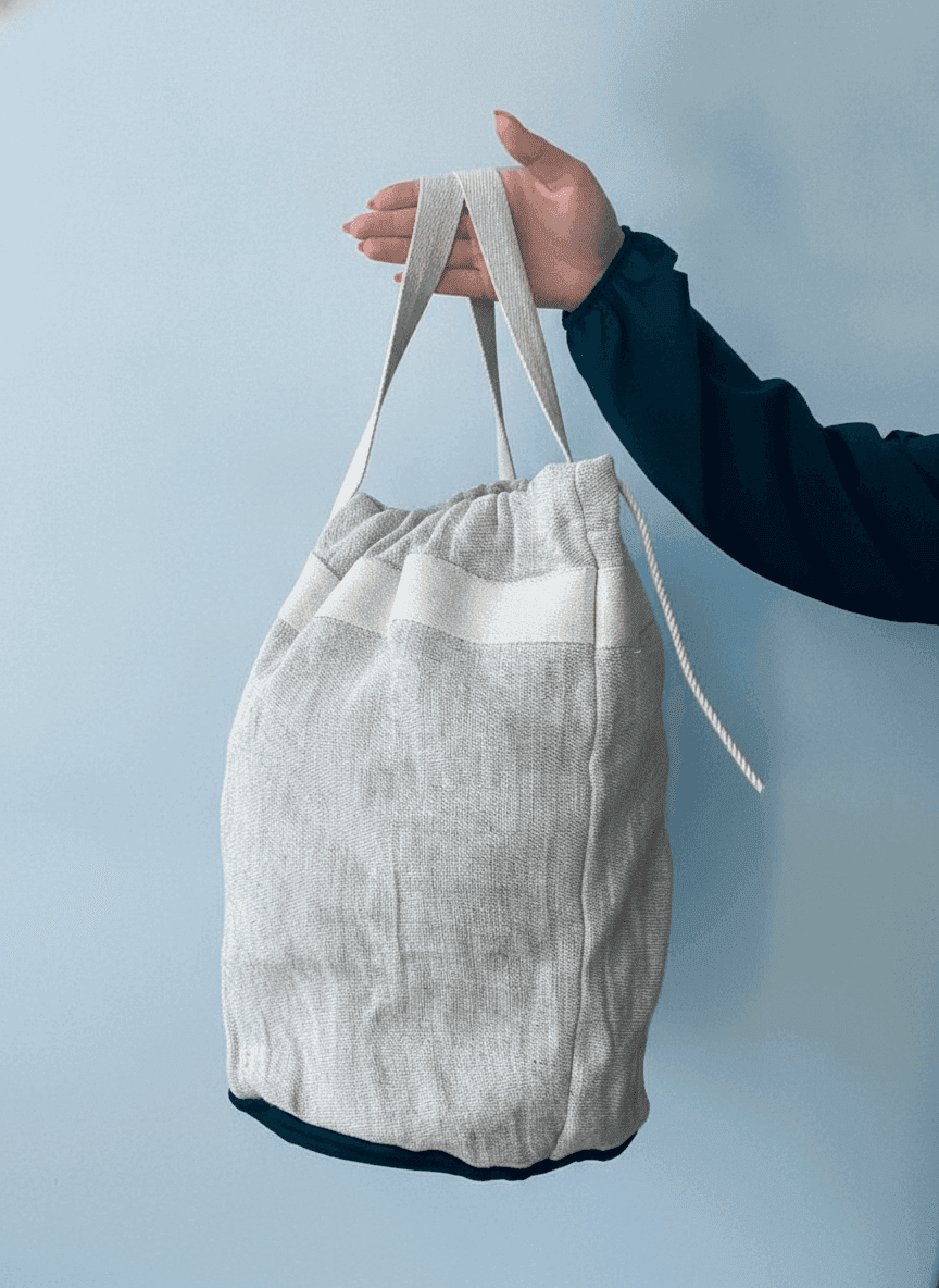 Canvas Drawstring Tote Bag