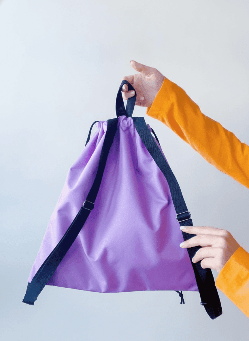 Heavy-Duty Purple Oxford Backpack
