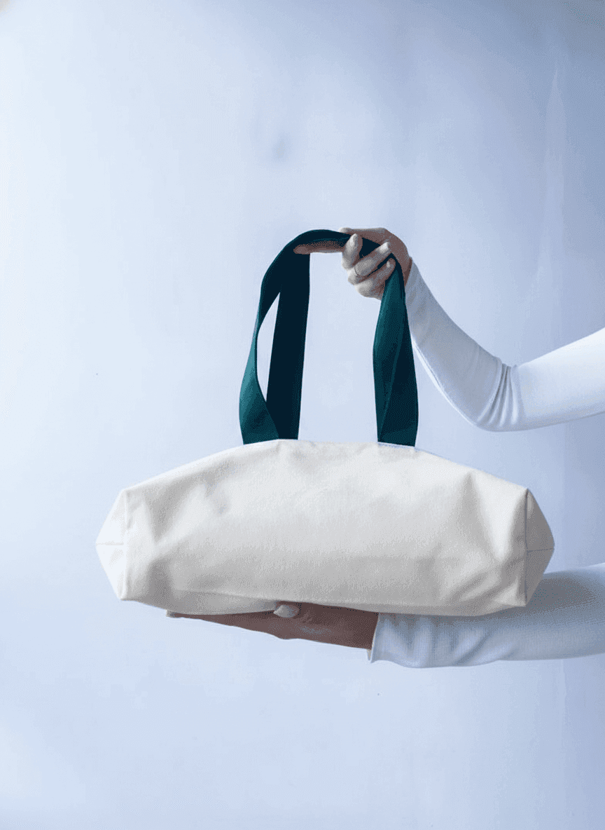 Twill Tote Bag with Exterior Pocket