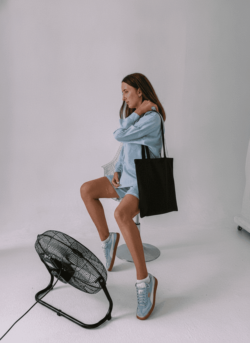 Black Twill Tote Bag with Gusseted Bottom & Long Handles