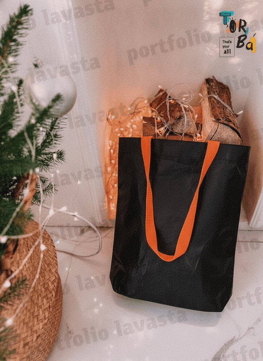 Tyvek Tote with Multicolor Handles