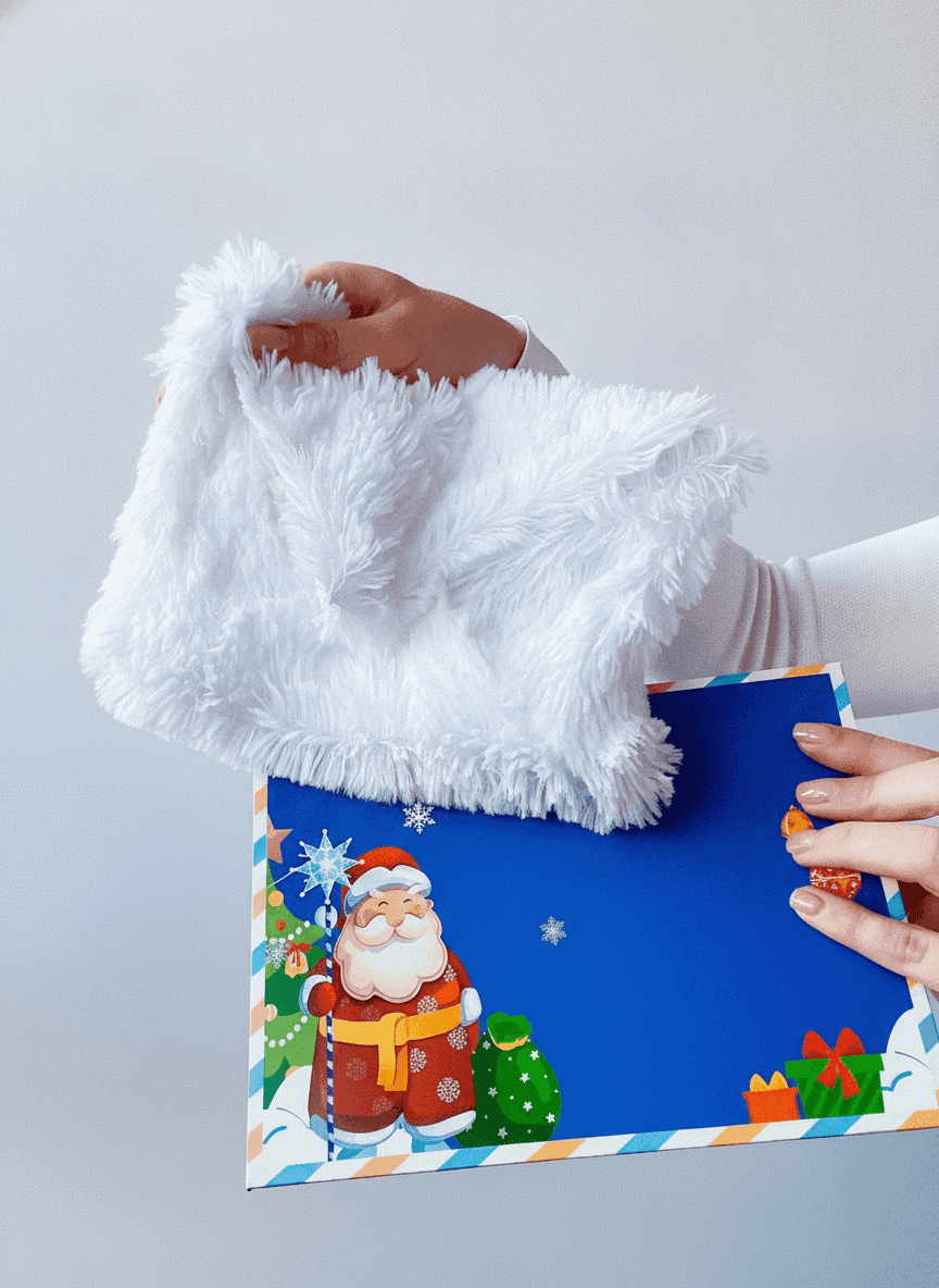 Fringed Fabric Envelope Pouch