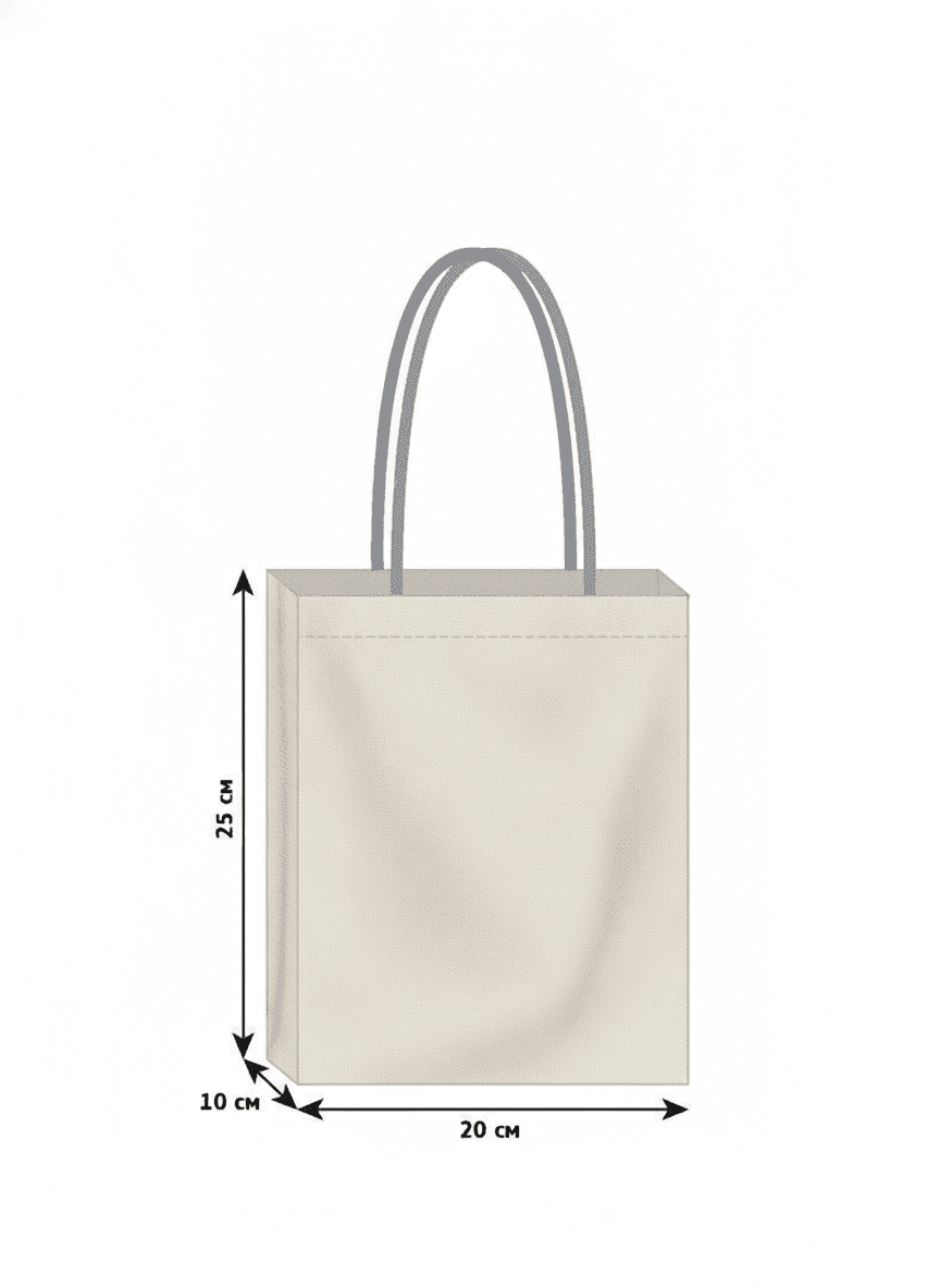 Cotton Linen-Look Tote Bag