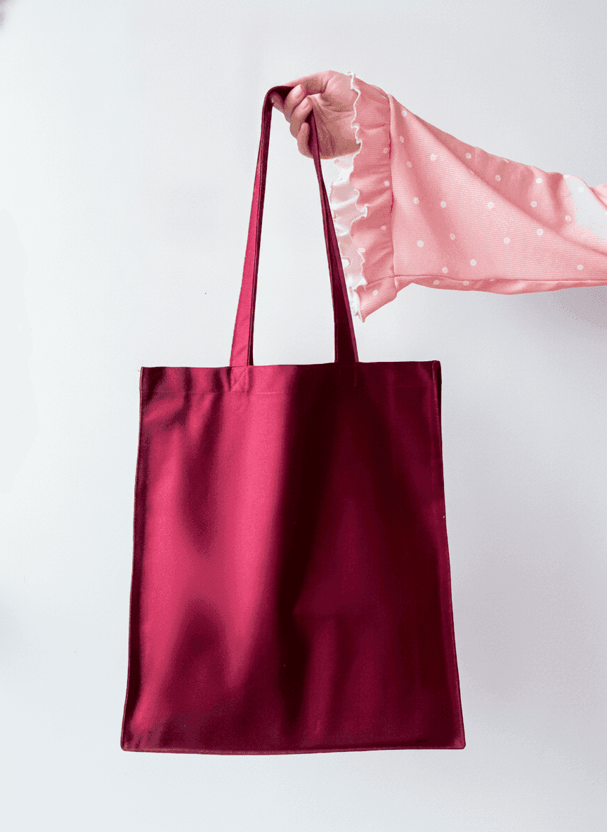 Spacious Twill Tote Bag