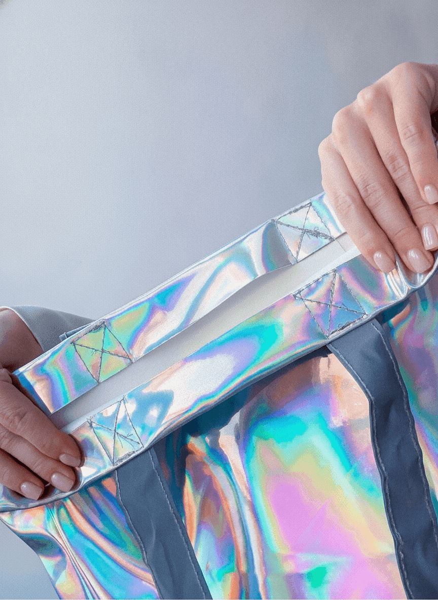 Holographic PVC Tote Bag