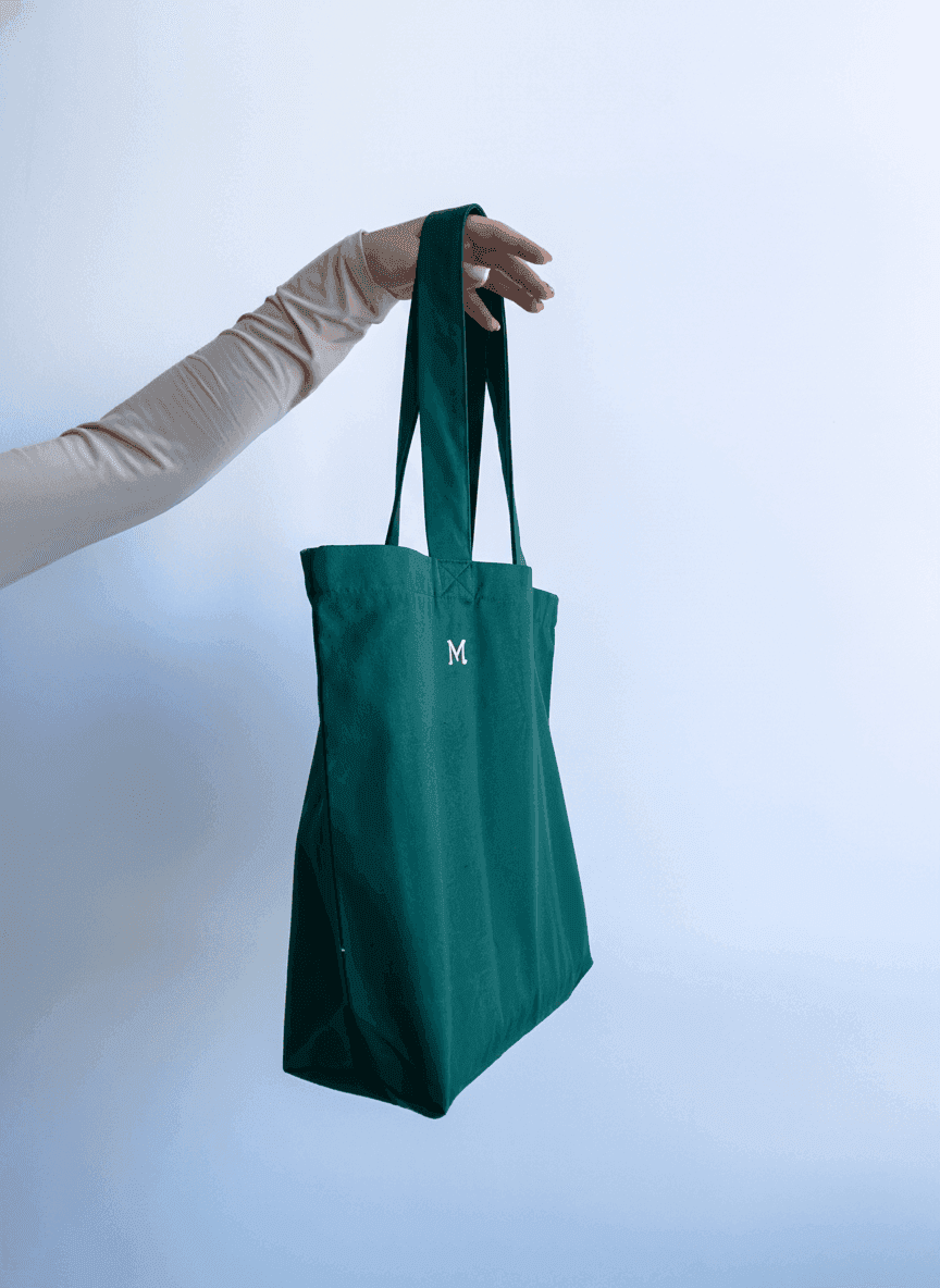 Прочный шоппер из саржи удобные ручки для покупок