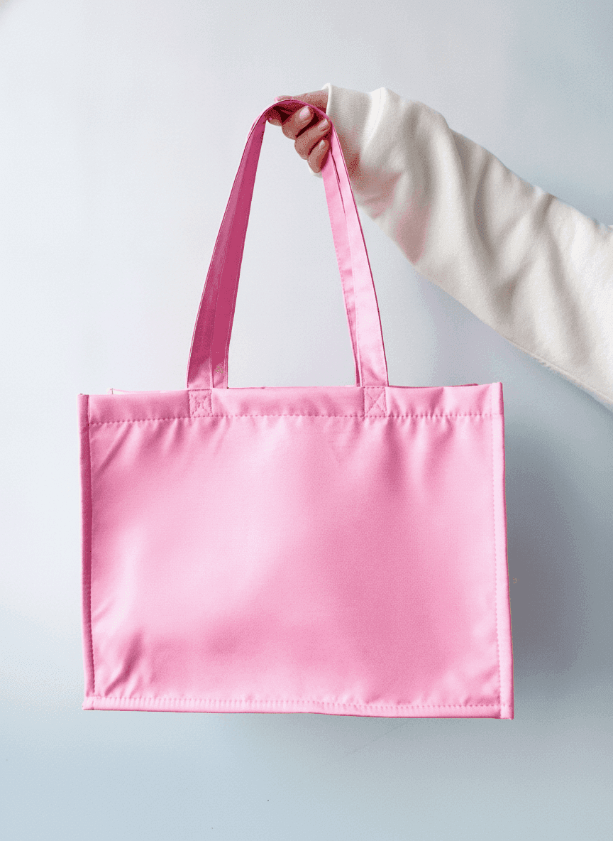 Lined Tote Bag with Rigid Sides