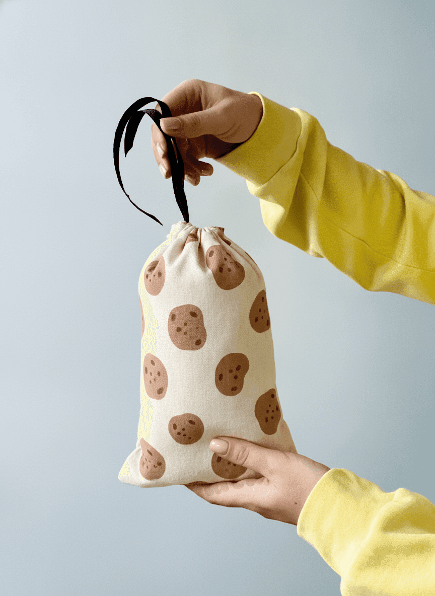 Beige Organza Pouch